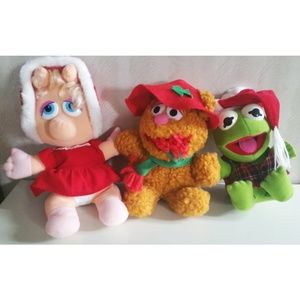 Set of Vintage Holiday Muppet Plushies